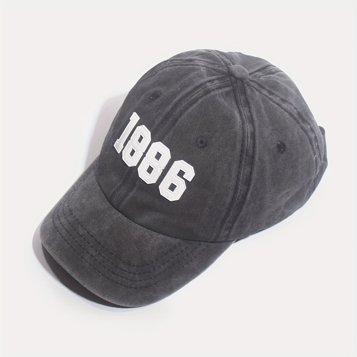 1886 Washed Men's Baseball Cap Sun Hat