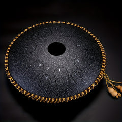 Steel Tongue Drum 14 Tone Handheld Tank Drum Percussion Instrument