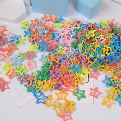 Set of 20 Solid Star Hair Clips for Girls
