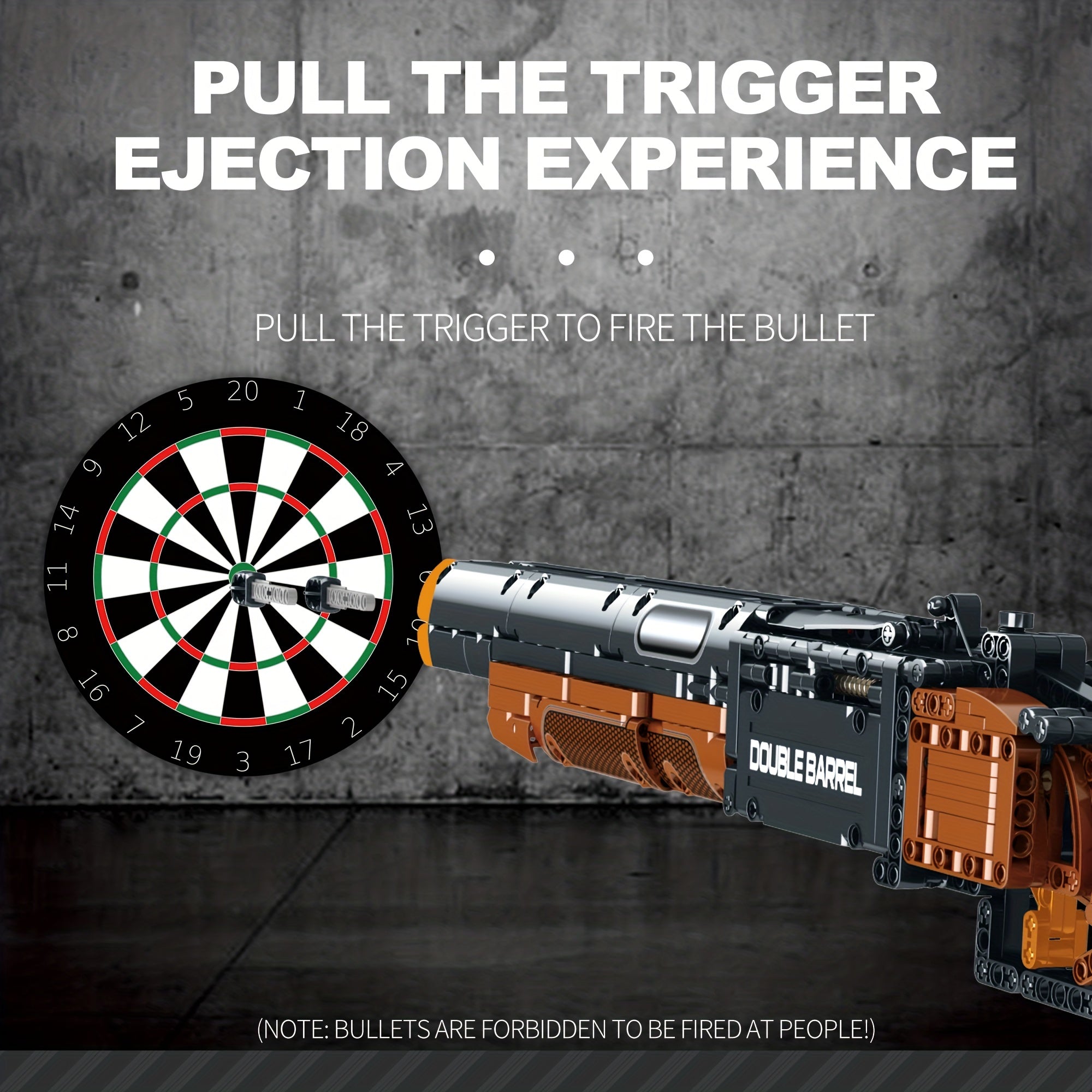 Reobrix 1006pcs Dual Barrel Shotgun Building Set