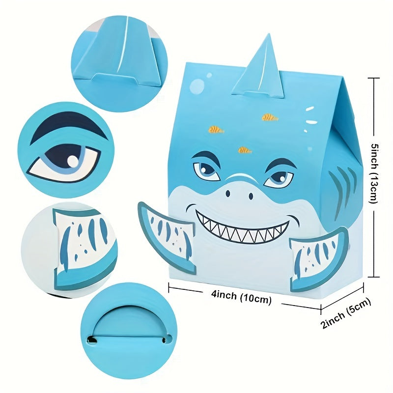10pcs Shark Boxes for Weddings Parties Birthdays