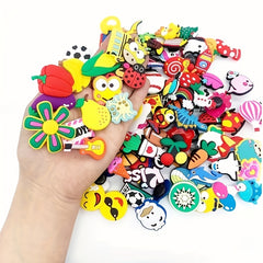 Shoe Decoration Accessories Set PVC Soft Rubber DIY Shoelace Buckle  Sole Buckle
