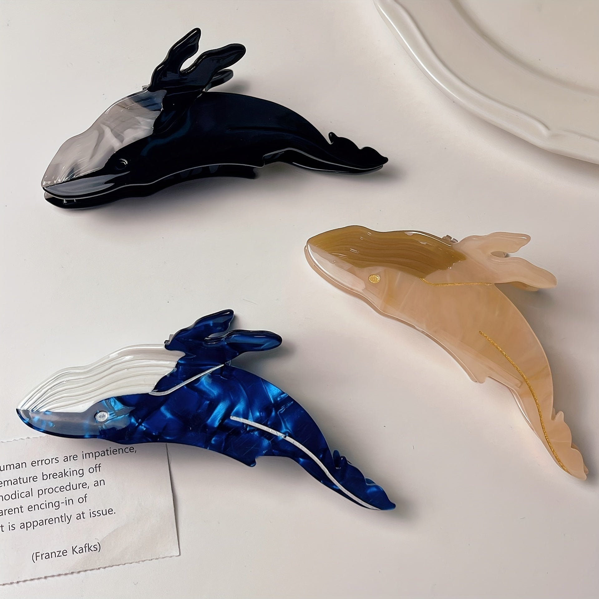 Dolphin Hair Claw Clip Ocean Animal Ponytail Holder