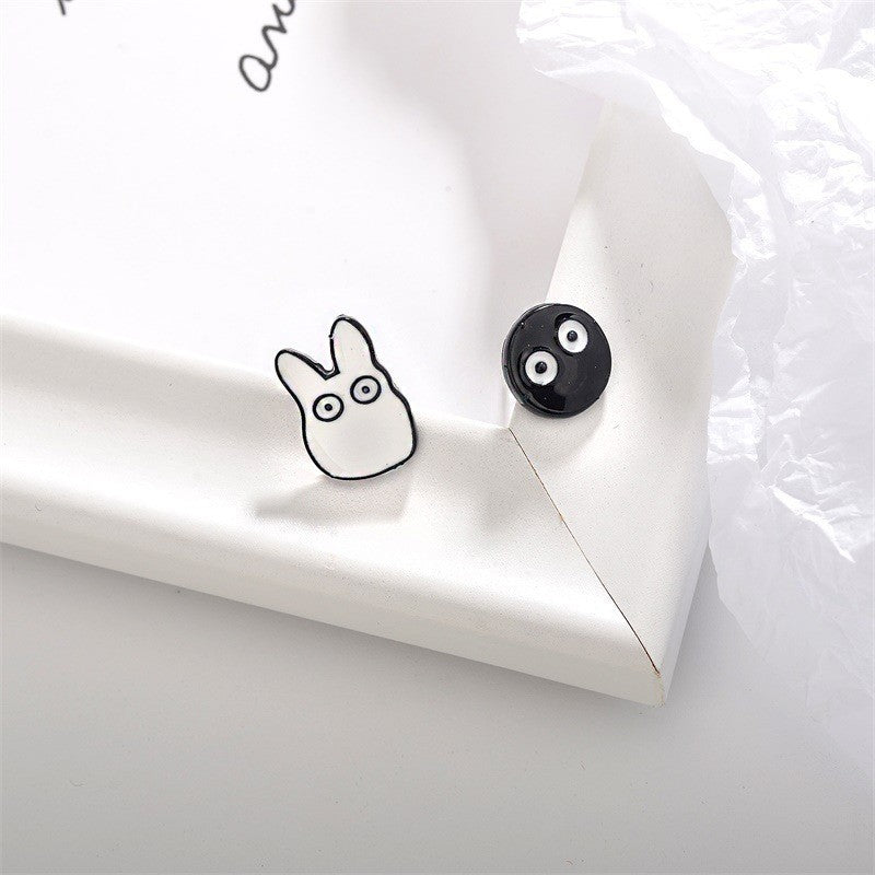 Cartoon Asymmetrical Stud Earrings