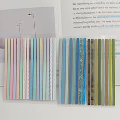 160pcs Transparent Highlighter Tape Sticky Tabs For Annotating Books