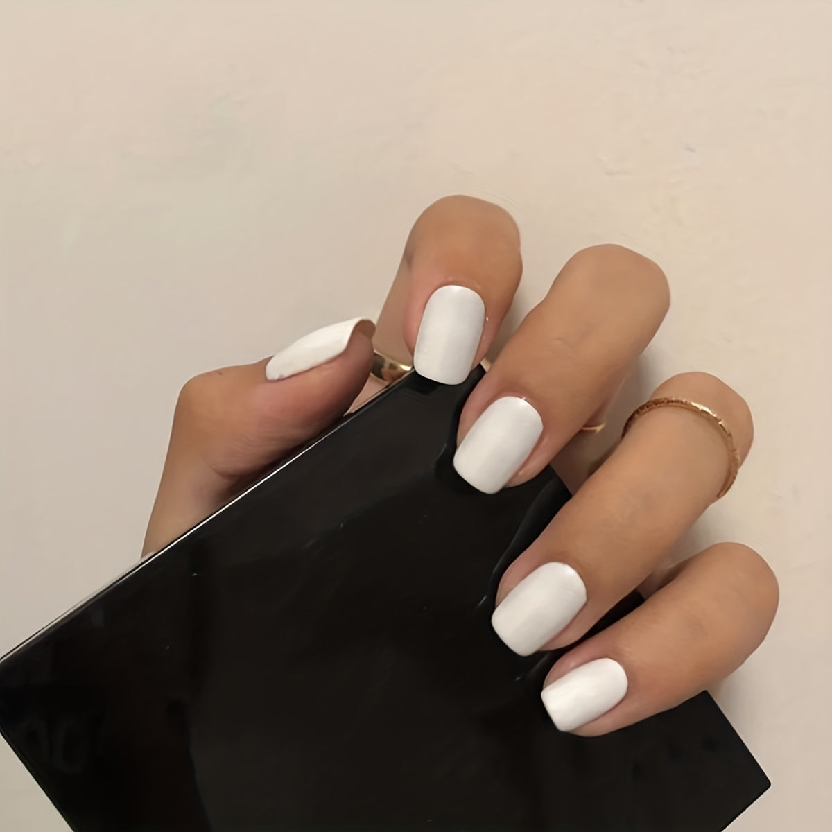 Glossy Square Press On Nails Full Coverage Artificial False Nails