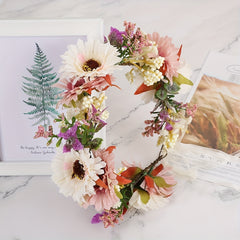 Kids Rose Wreath Hair Accessory for Fairy Girls