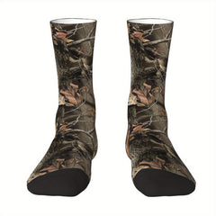 Camouflage Army Warm Mid calf Sock for Outdoor Sports