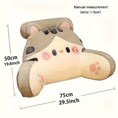 Cat Head Sofa Cushion Pillow Chair Backrest Holiday Gift