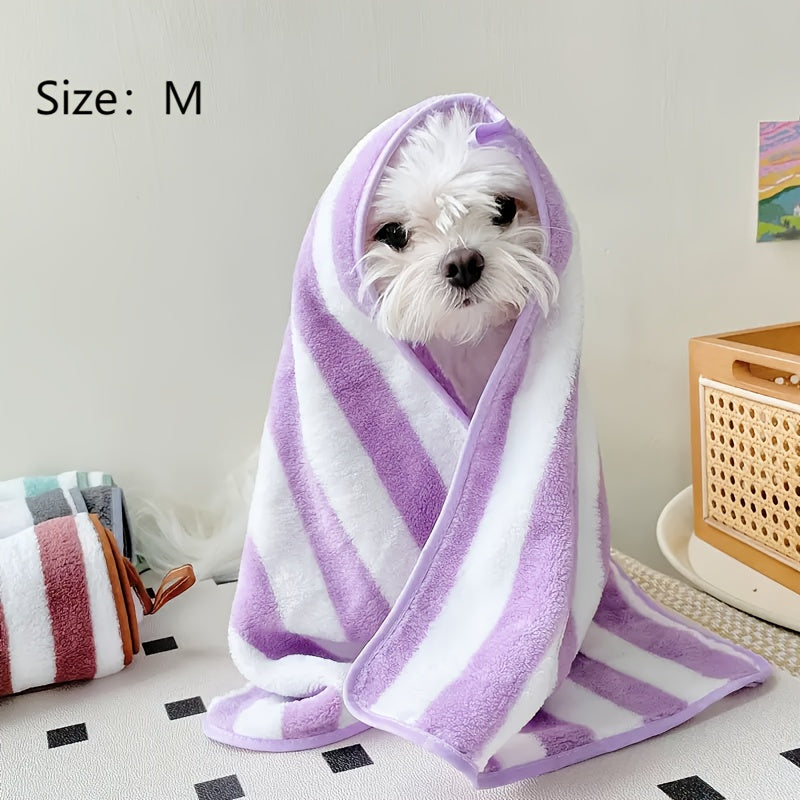 Coral Fleece Pet Towel for Cats and Dogs