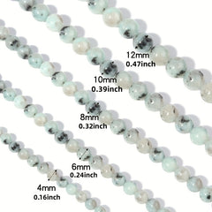 Strand Stone Beads 6 8 10mm DIY Bracelet Necklace Accessories