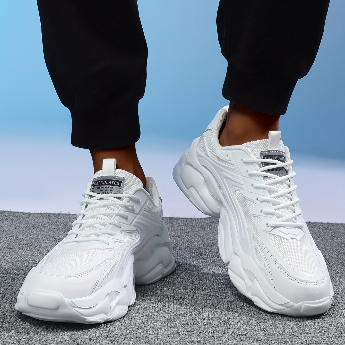 Men's Mesh Chunky Sneaker Wear-resistant Casual Shoes