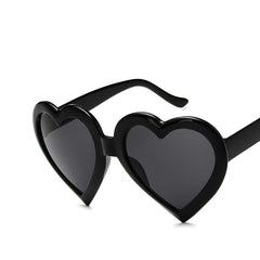Heart Shaped Sunglasses Metal Frame Sunscreen Glasses