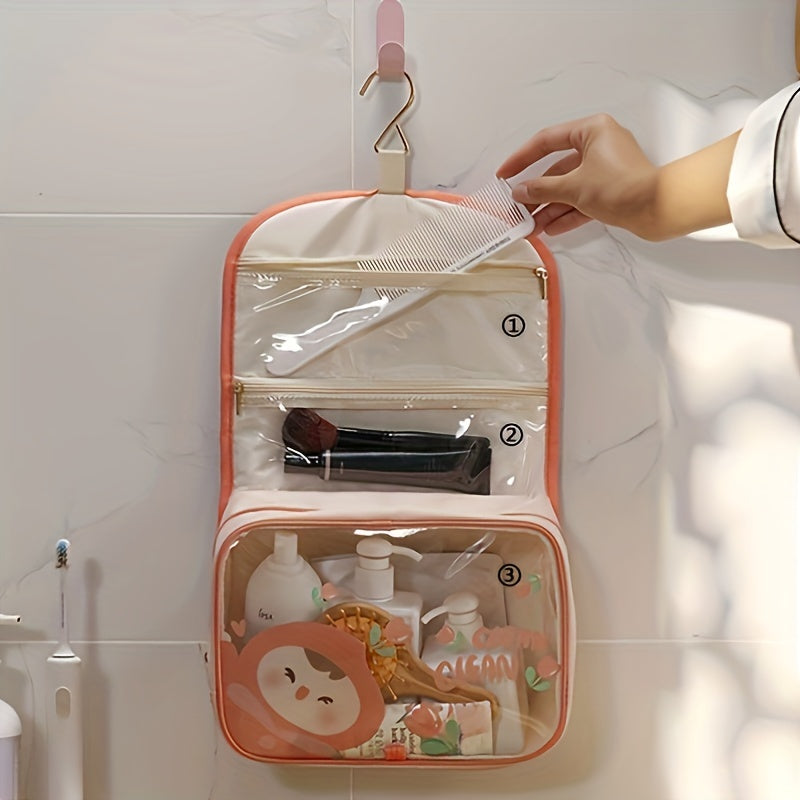 Cartoon Travel Hangable Wash Bag Waterproof Storage Bag