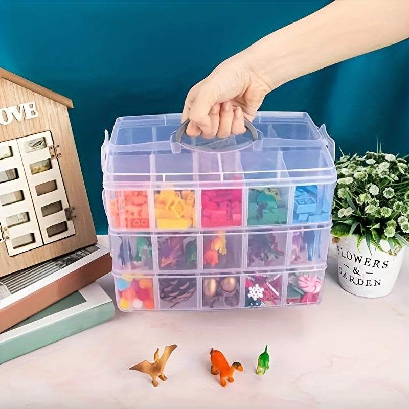 3 Tier Stackable Storage Container Box Bead Organizers for Craft Storage
