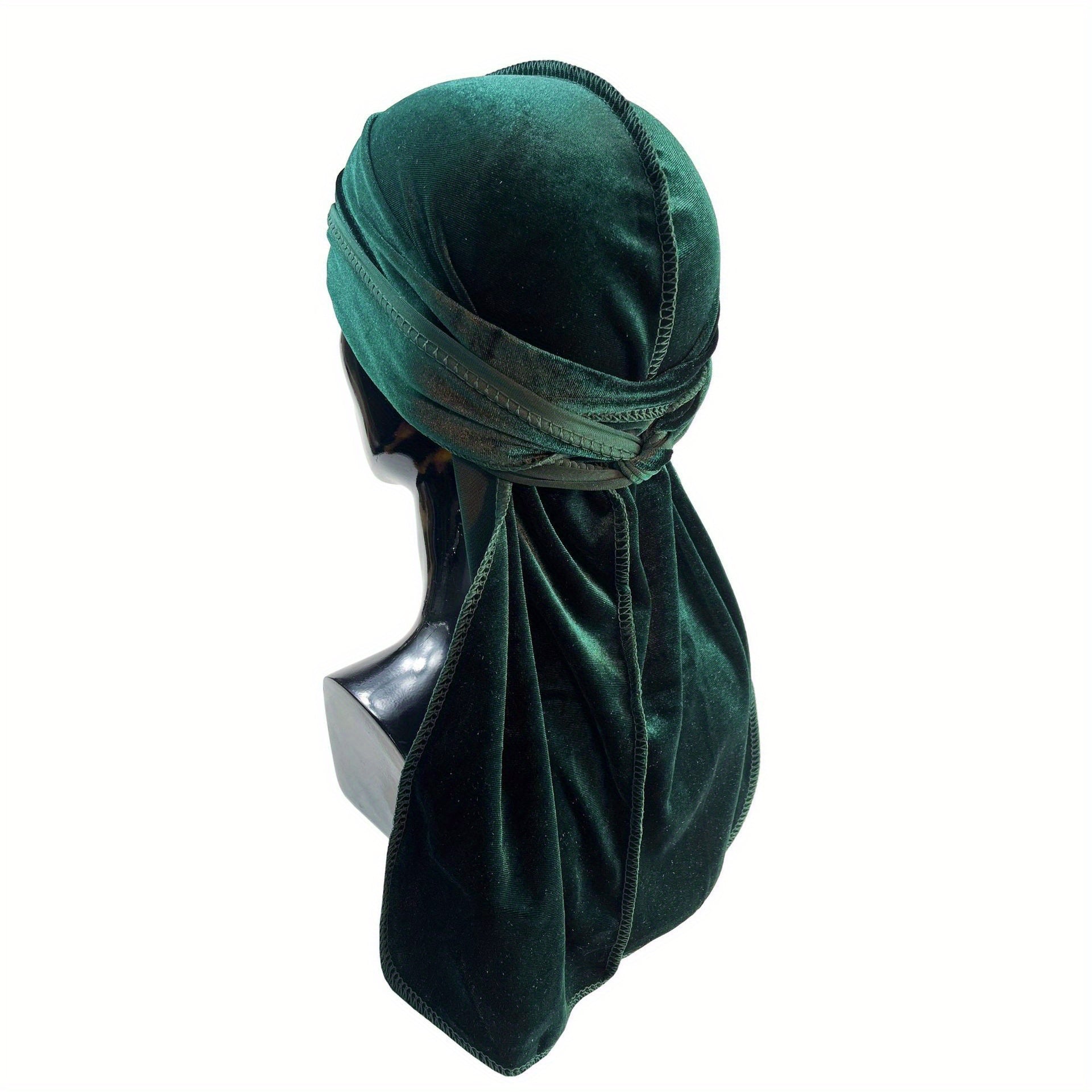 Corduroy Elastic Turban Solid Hijab Hat Head Wrap Head Scarf