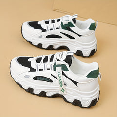 Women's Lace-Up Low Dad Shoes - Running & Outdoor Sporty Comfy Shoes
