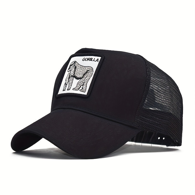 Adjustable Animal Embroidery Baseball Cap for Outdoor Sport