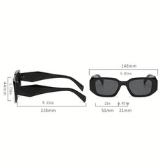 Y2K Rectangle Sunglasses Mod Anti Glare UV400