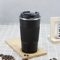 500ml 16.9oz Stainless Steel Travel Coffee Mug Leakproof Vacuum Water Cup
