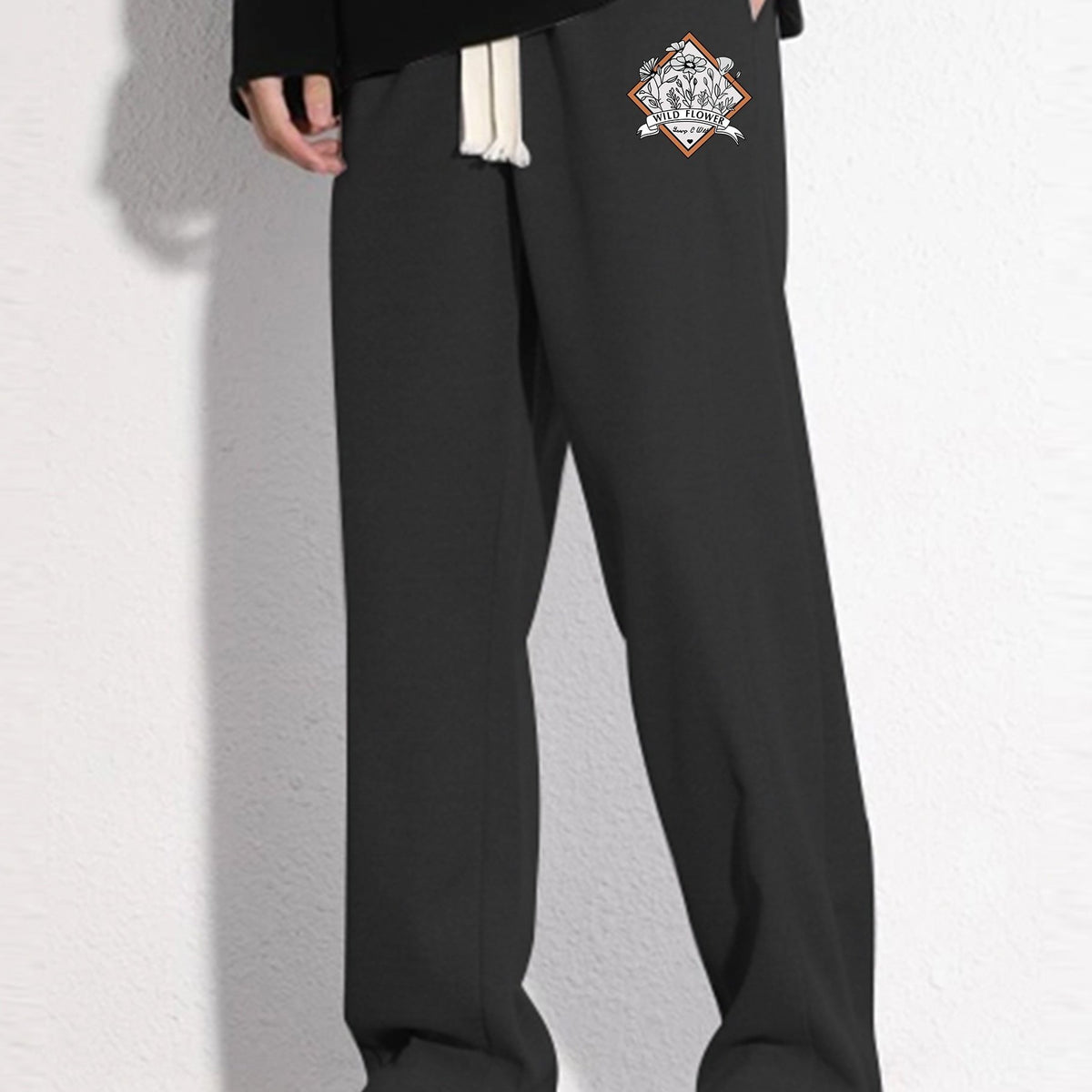 Floral Print Joggers Men's Casual Stretch Waist Sweatpants