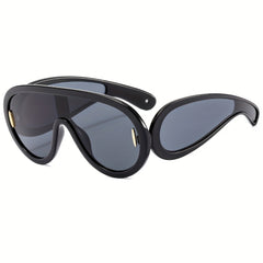 Y2K One piece Sunglasses UV400 Sun Shades For Cycling Summer Beach Party