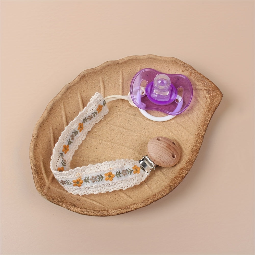 Baby Pacifier Clip Chain BPA-Free Comforting Toy Holder For Girls & Boys
