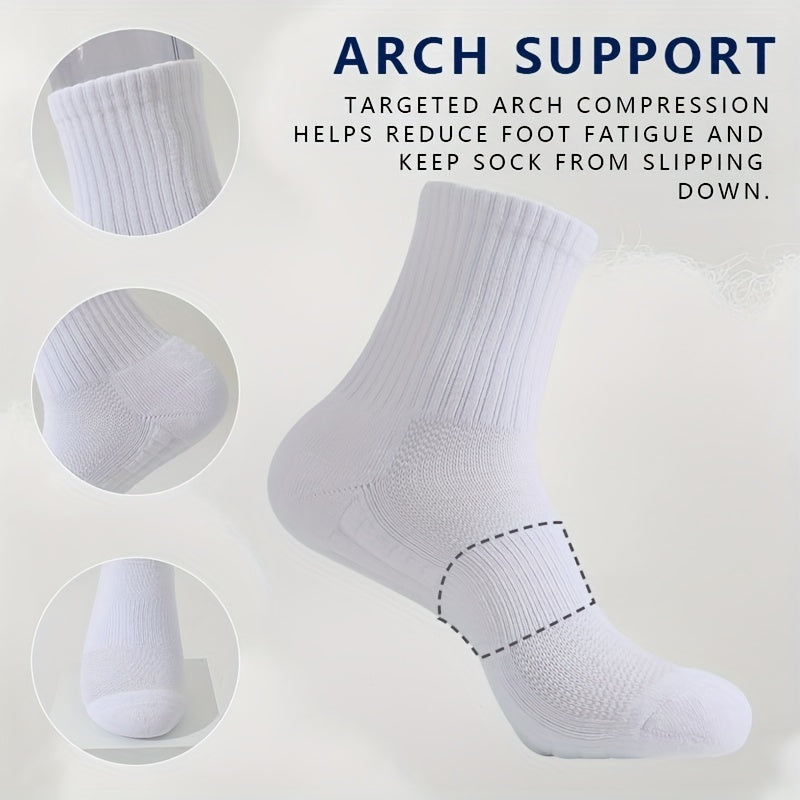 5 Pairs Breathable Ankle Socks for Men - Sweat Resistant for Outdoor Activities