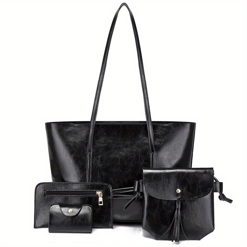 Minimalist Large Capacity Tote Bag Solid Crossbody Bag Women's Handbag