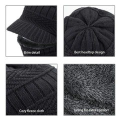 Winter Knitted Balaclava Beanie Hat Ski Mask Ear Protection