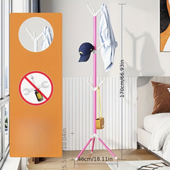 Tree Branch Coat Rack Vertical Storage Bedroom Decor