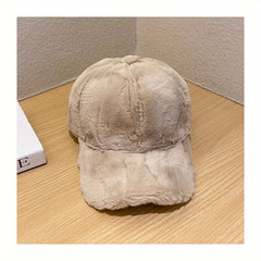 Plush Baseball Cap Warm Sun Hat Coldproof Adjustable Golf Hats