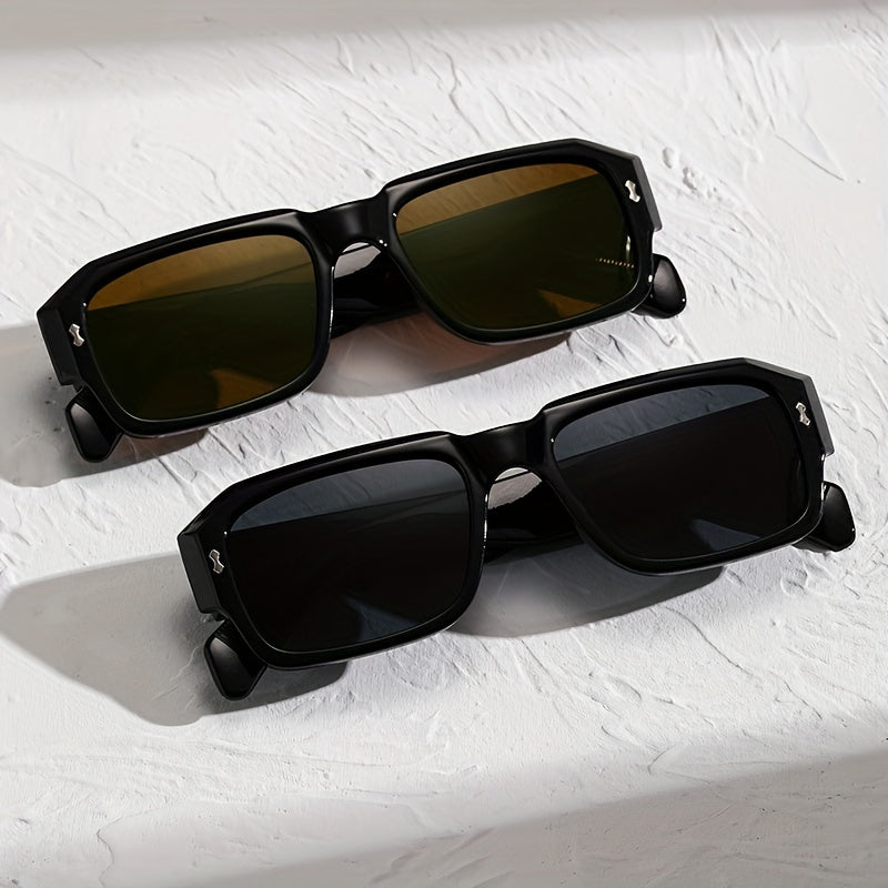 2 Pairs Men's Driving Sunglasses UV Protection Outdoor Sports Fishing