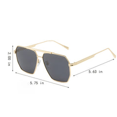 Polarized Square Vintage Sunglasses Classic Metal Sun Glasses