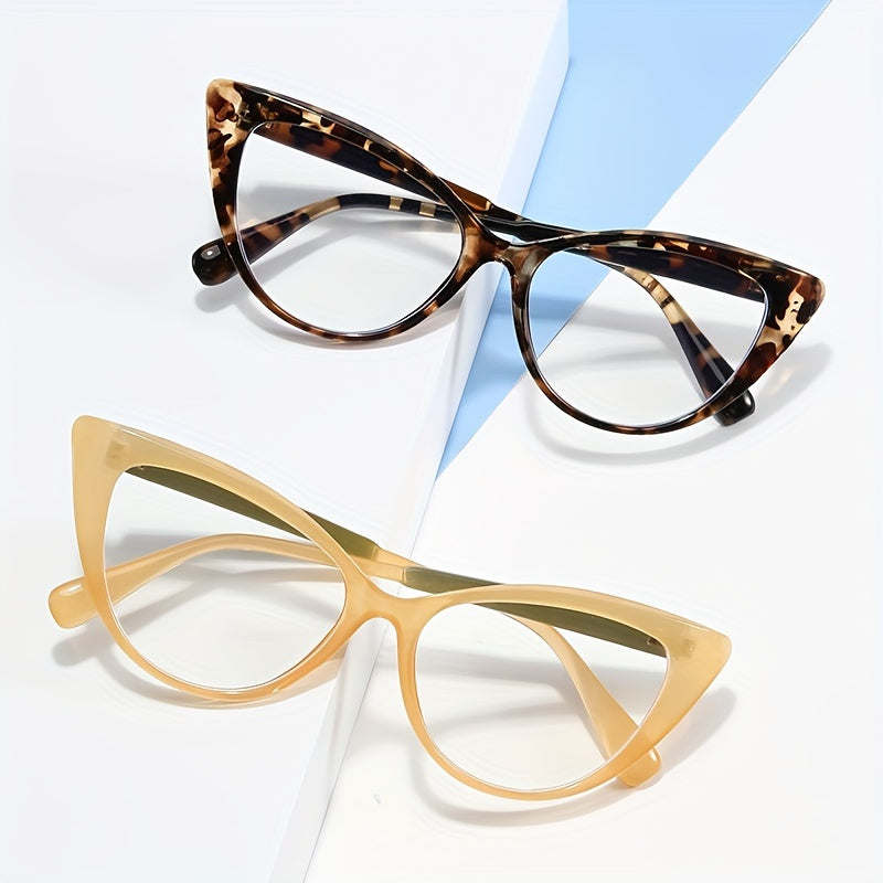 Cat Eye Anti Light Glasses For Women Men Clear Lens Glasses