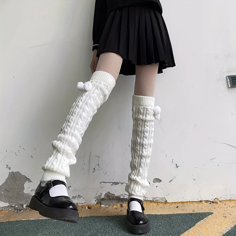 Knitted Leg Warmers & Warm Socks Women's Stockings