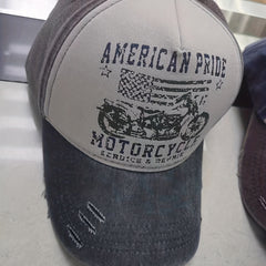 Distressed Washed Cotton Baseball Cap