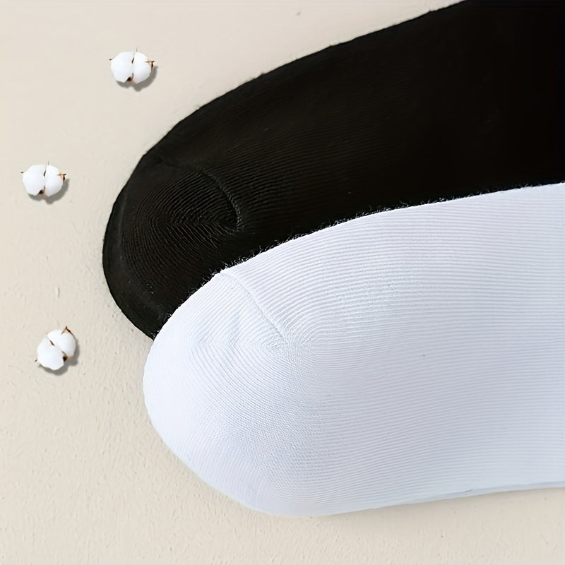 Men's Smiley Face Crew Socks - Cartoon Pattern, Comfy Street Style