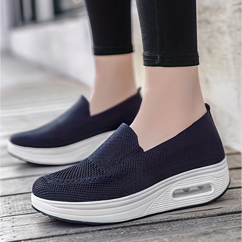 Women's Air Cushion Slip On Sock Shoes Casual Walking Shoes