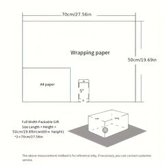 6pcs Colorful Cartoon Birthday Gift Wrapping Paper Roll