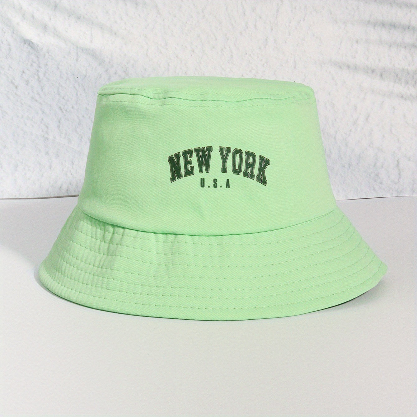 York Print Bucket Hat Unisex Lightweight Sunscreen Fisherman Cap