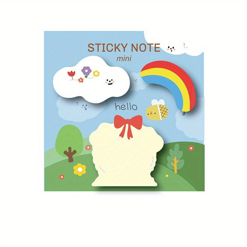Childhood Cartoon Sticky Notes Creative Combo Postnote Paper Memo