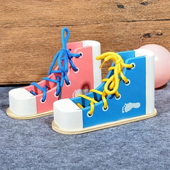 Kids Shoelace Toys Practice Tying Early Education Puzzle Montessori Kindergarten