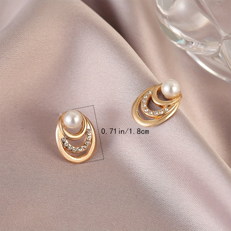 Pearl Stud Earrings for Women Sense Niche Earrings