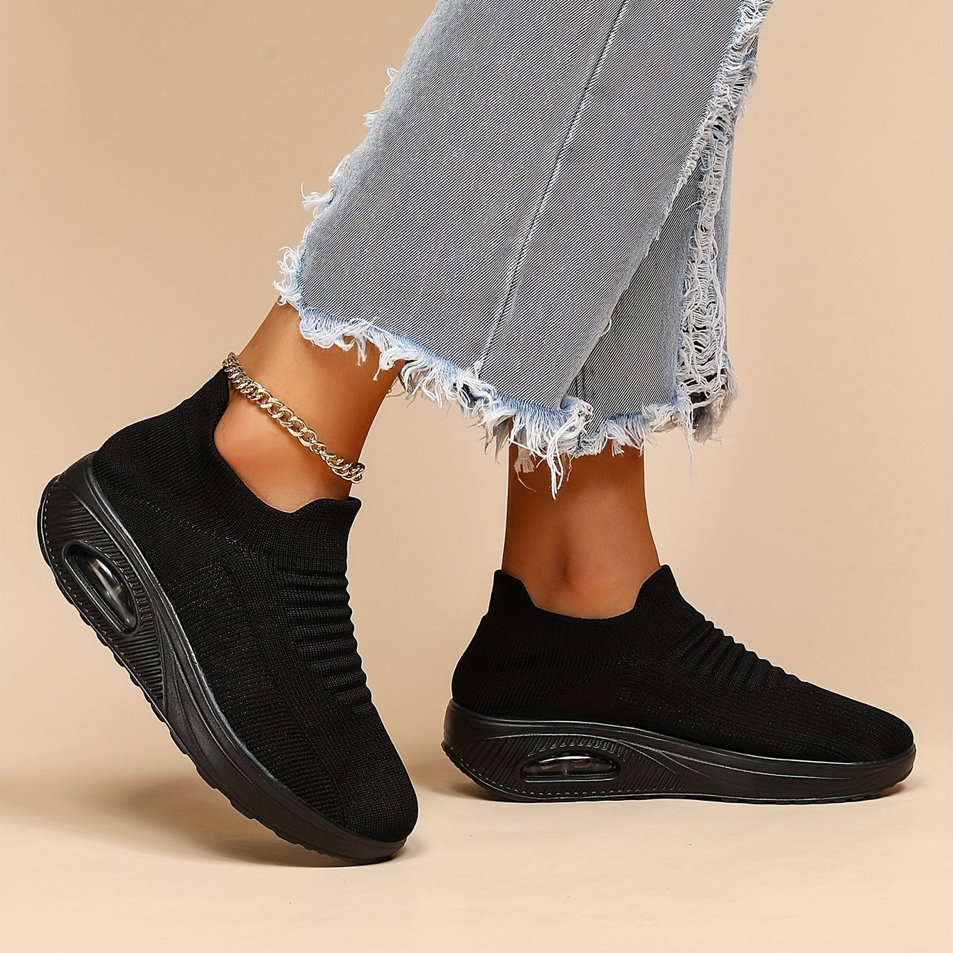 Women's Air Cushion Slip-On Running Shoes
