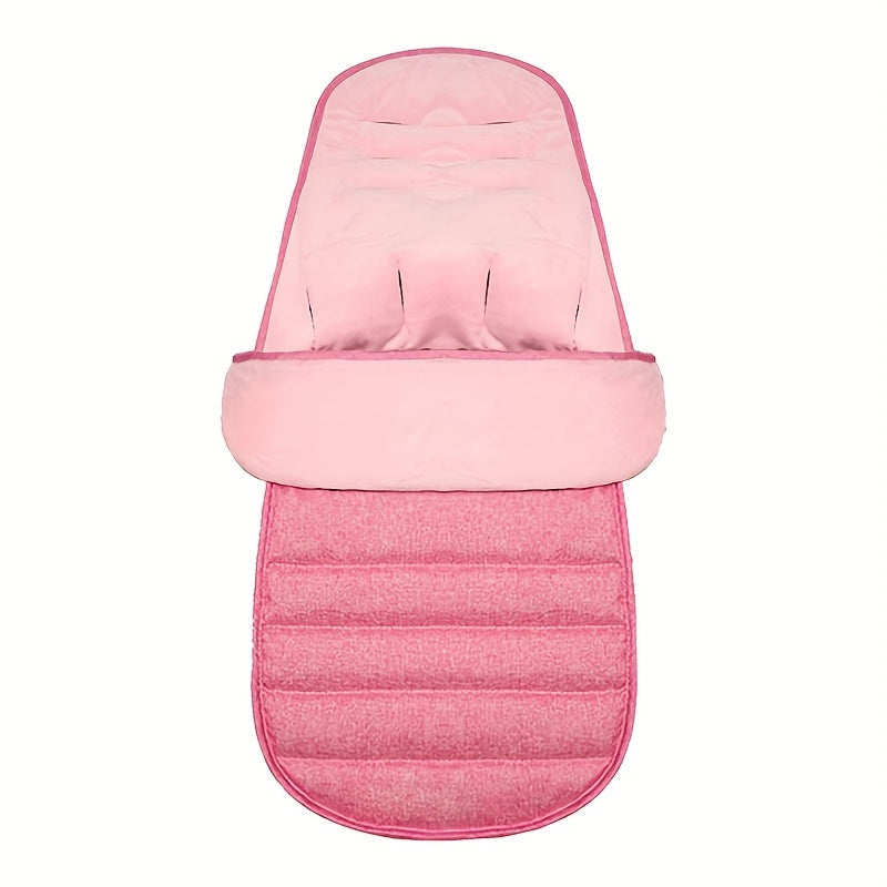 Linen Baby Stroller Sleeping Bag Warm Foot Cover Windproof Three speed Adjutable