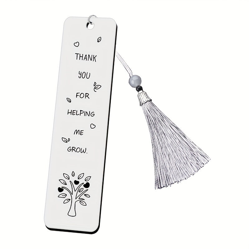 Personalized Stainless Steel Tassel Pendant Bookmark