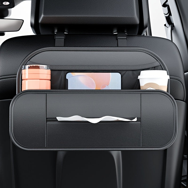 Car Seat Back Leather Storage Box Multifunctional Hanging Storage Bag