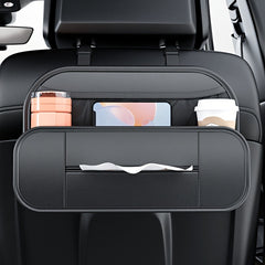 Car Seat Back Leather Storage Box Multifunctional Hanging Storage Bag
