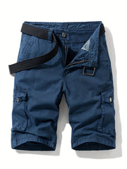 Men's Cargo Shorts with Flap Pockets for Spring & Summer
